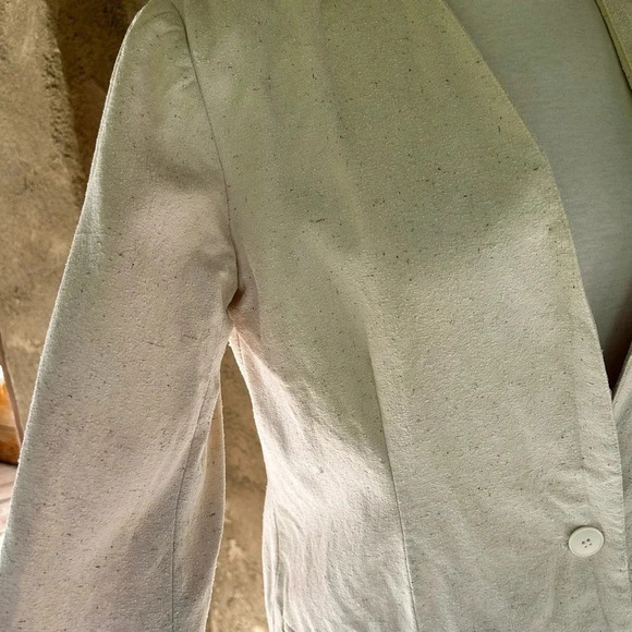 Prescott & Andrew’s vintage 100% silk  cream blazer / jacket - Picture 4 of 9